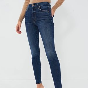 MOTHER denim jeans The Looker skinny crop high waisted